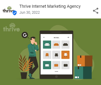 gmb post from thrive internet marketing agency